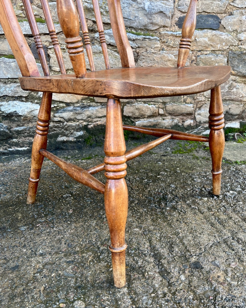 Antique Windsor Farmhouse Chair View X