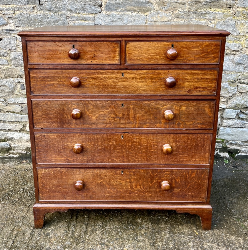 ?Large Victorian Oak Chest of Drawers