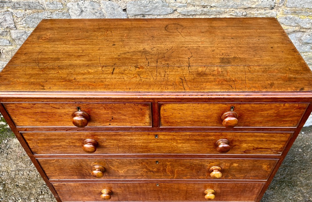 ?Large Victorian Oak Chest of Drawers View VIII
