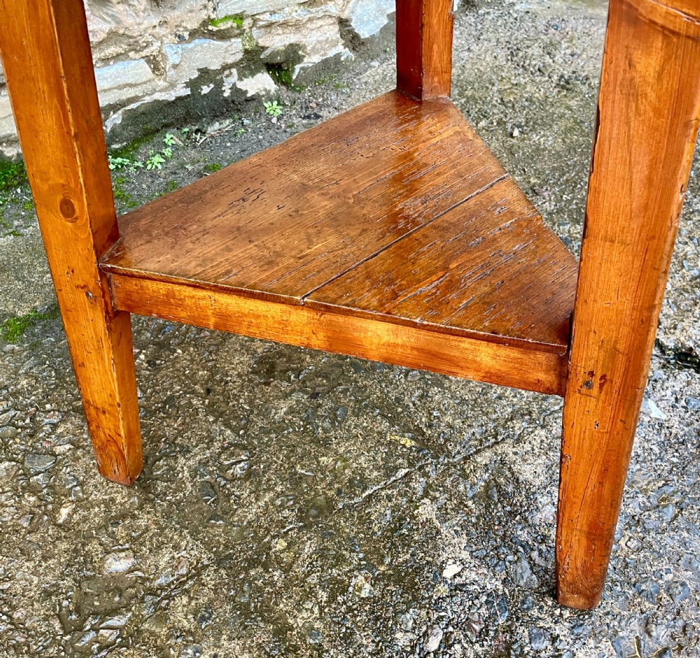 Antique Pine Cricket Table View VII