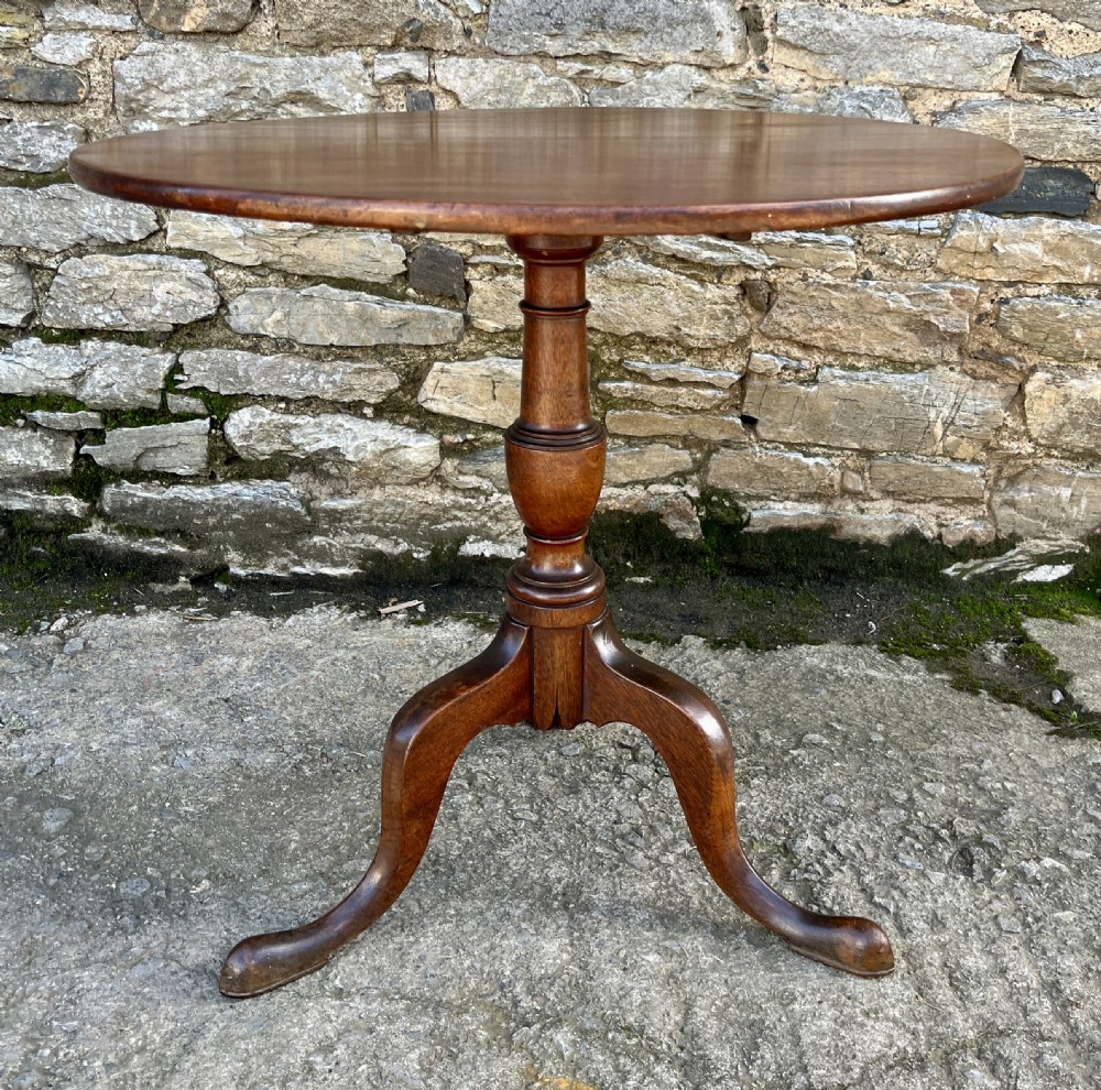 Georgian Mahogany Tilt top Occasional Table View II