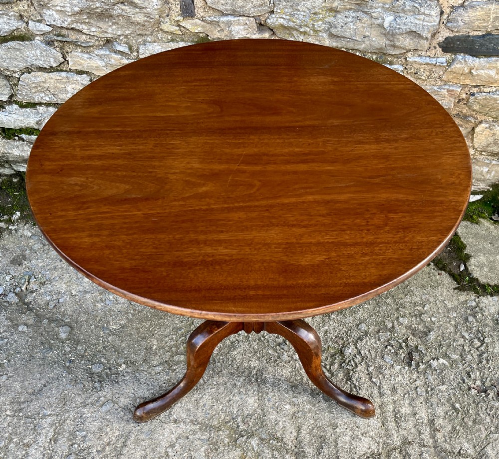 Georgian Mahogany Tilt top Occasional Table View III