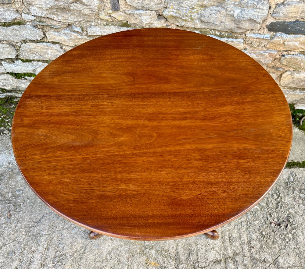 Georgian Mahogany Tilt top Occasional Table View IV