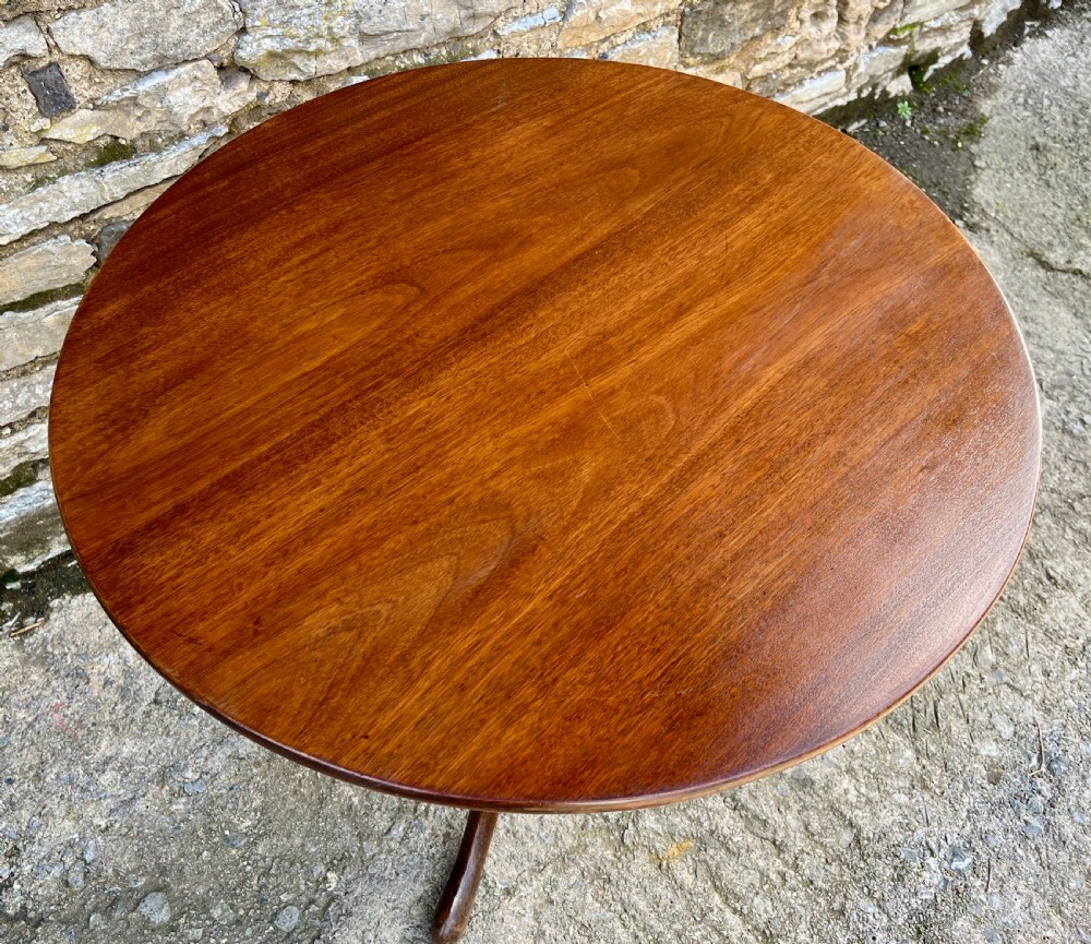 Georgian Mahogany Tilt top Occasional Table View VI
