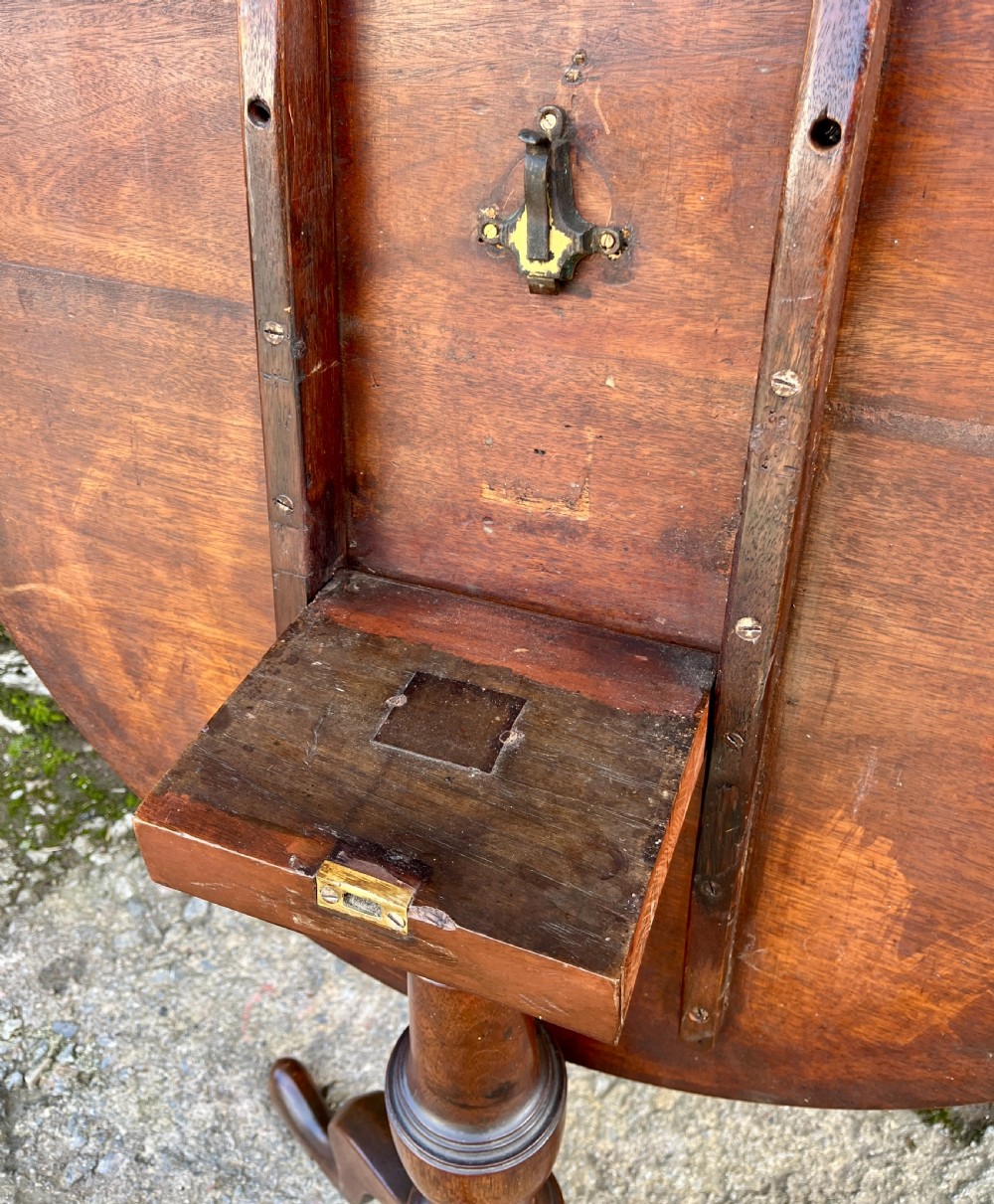 Georgian Mahogany Tilt top Occasional Table View VIII