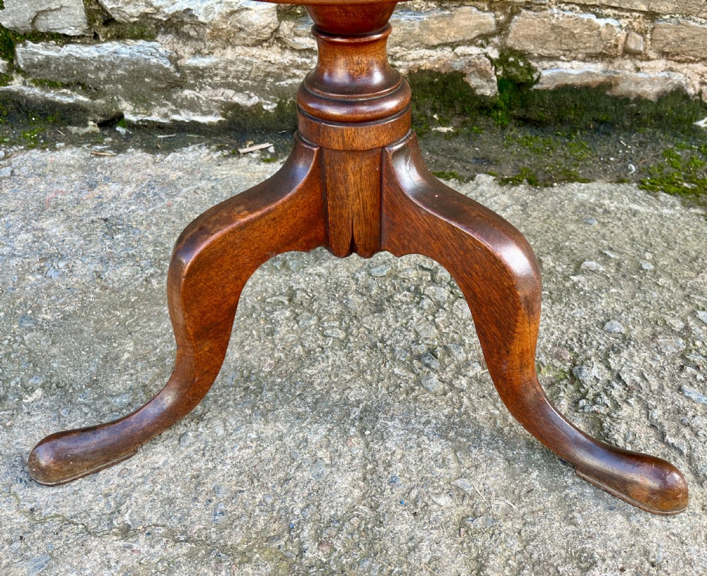 Georgian Mahogany Tilt top Occasional Table View IX