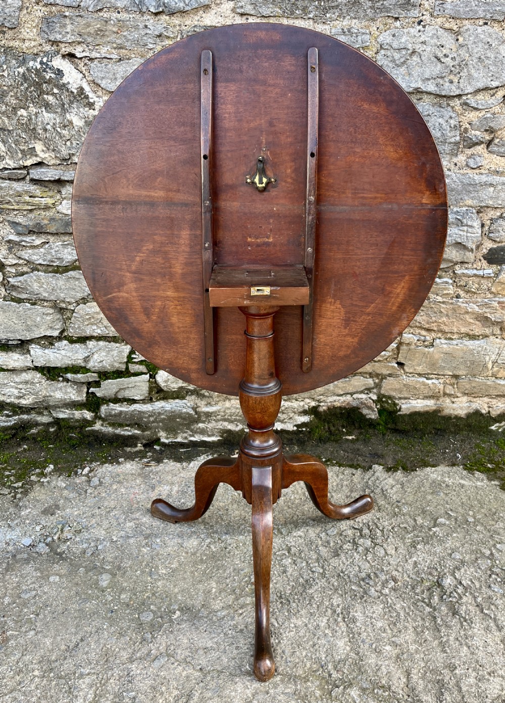 Georgian Mahogany Tilt top Occasional Table View XI