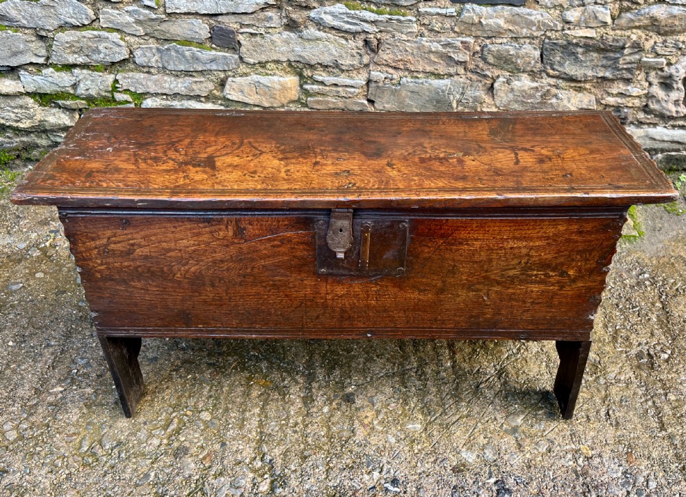 18th Century Planked Oak Coffer