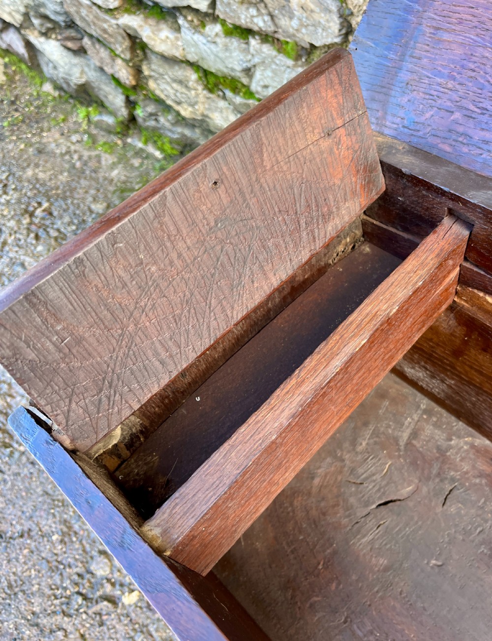 18th Century Planked Oak Coffer View XVIII