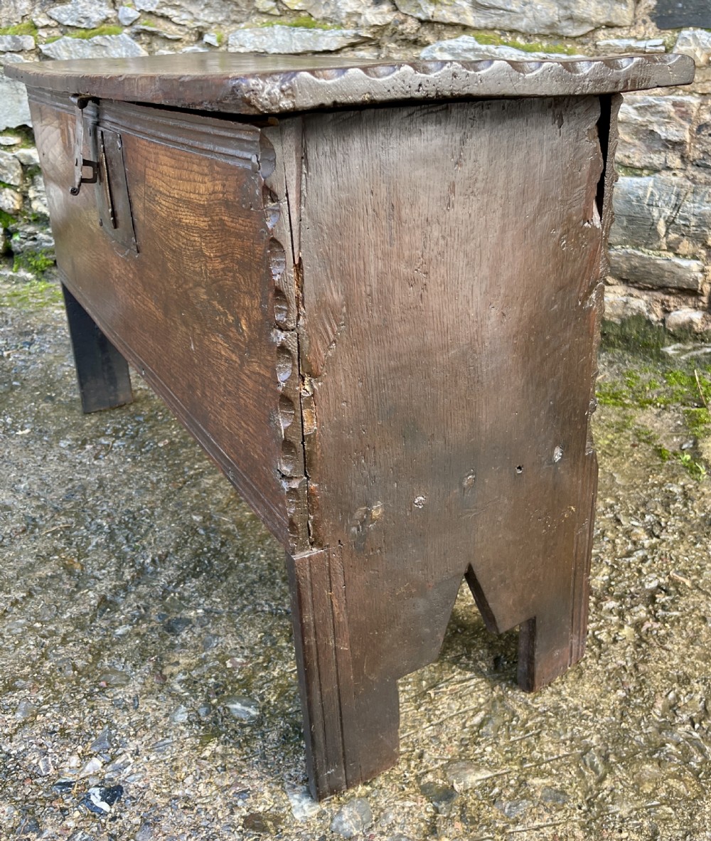 18th Century Planked Oak Coffer View XIX