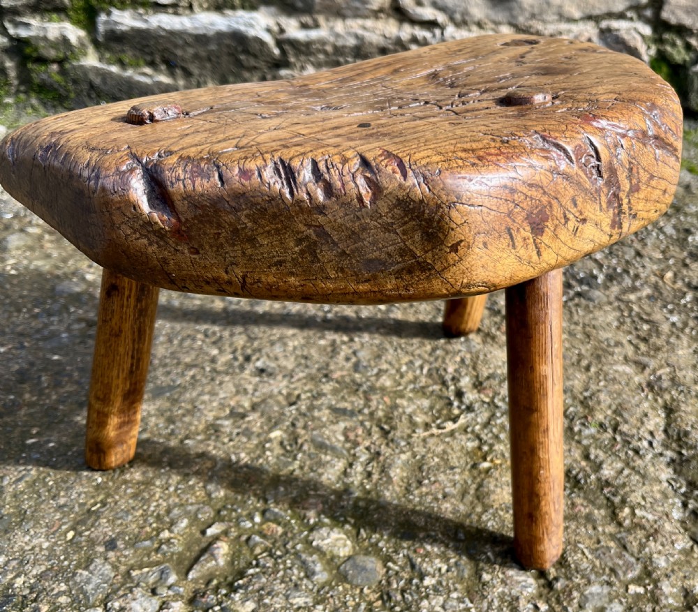 Primitive Welsh Milking Stool View VIII