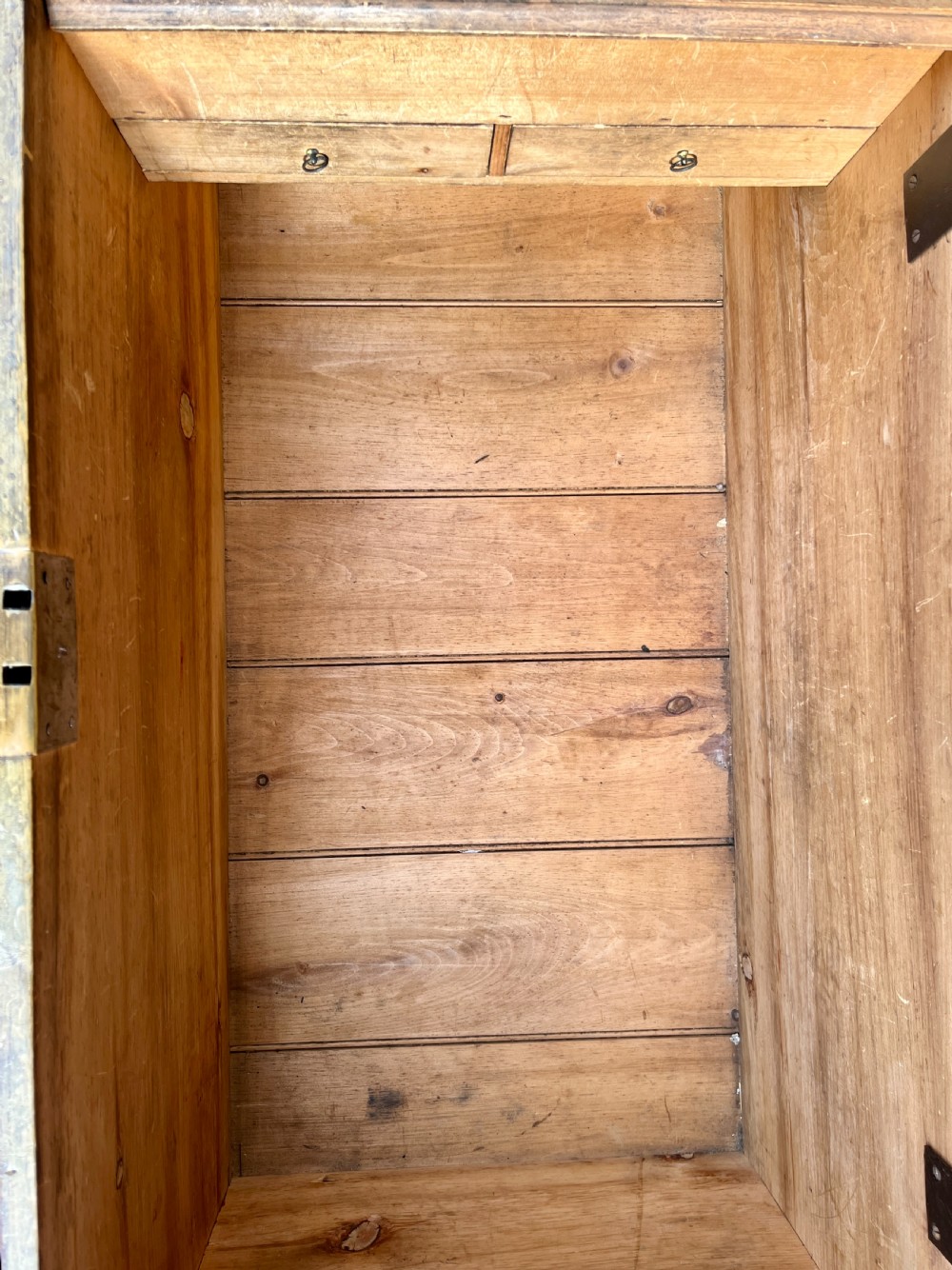 Victorian Pine Blanket Box in the Original Paint View XII