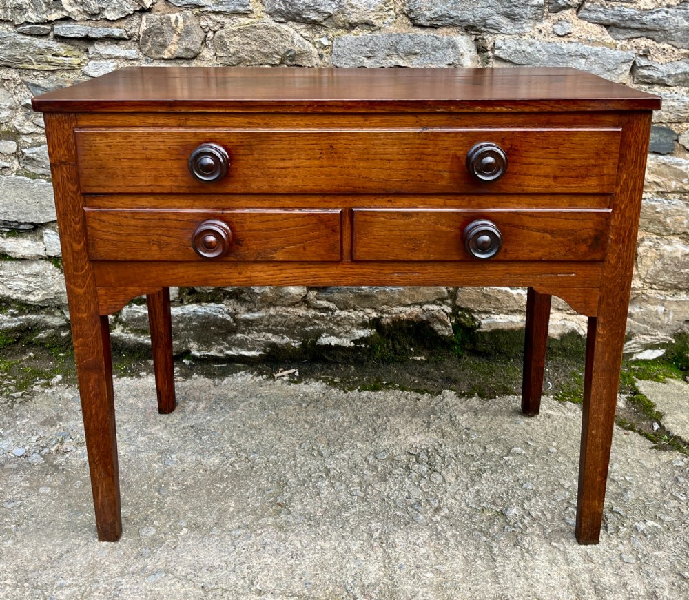 Antique Welsh Oak Side Table View II