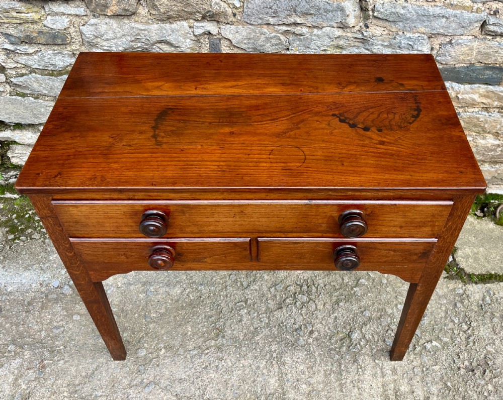 Antique Welsh Oak Side Table View III