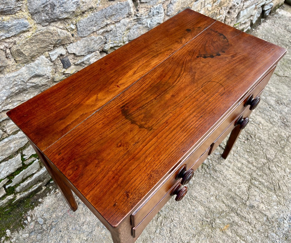 Antique Welsh Oak Side Table View V