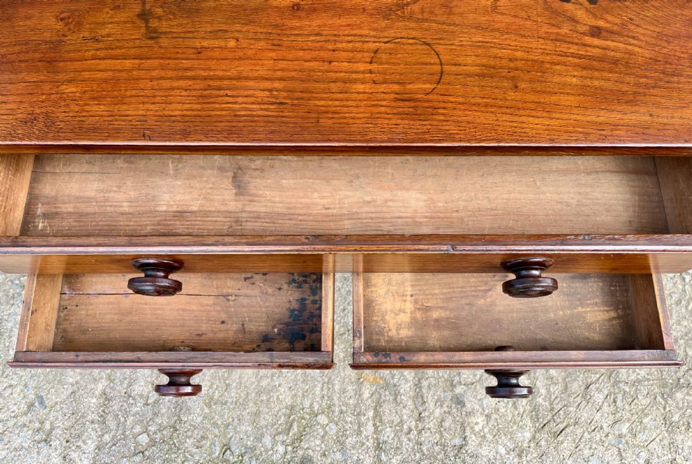 Antique Welsh Oak Side Table View VII