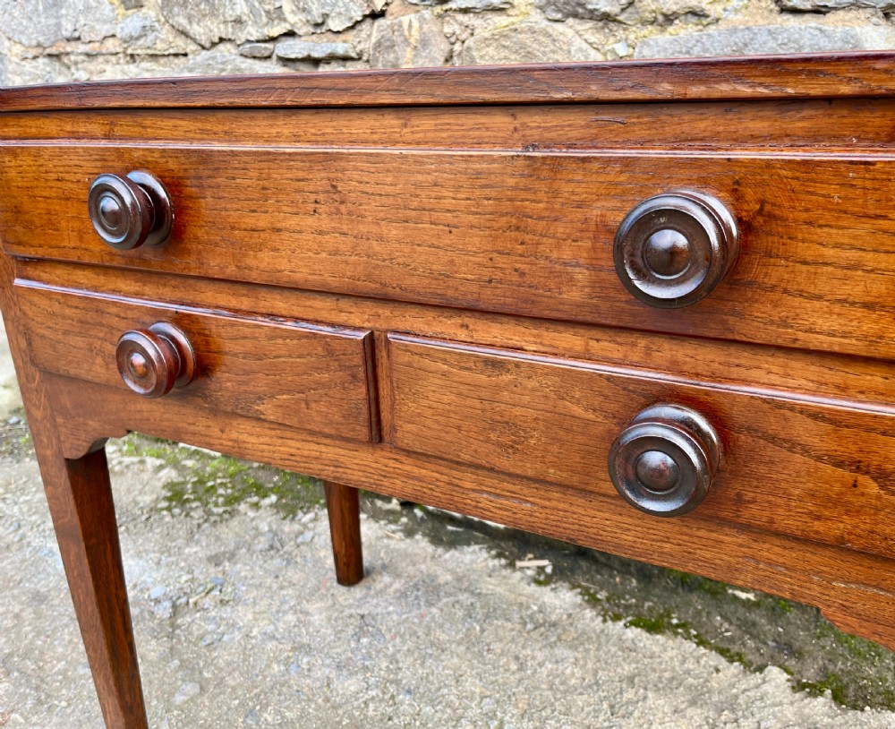 Antique Welsh Oak Side Table View VIII