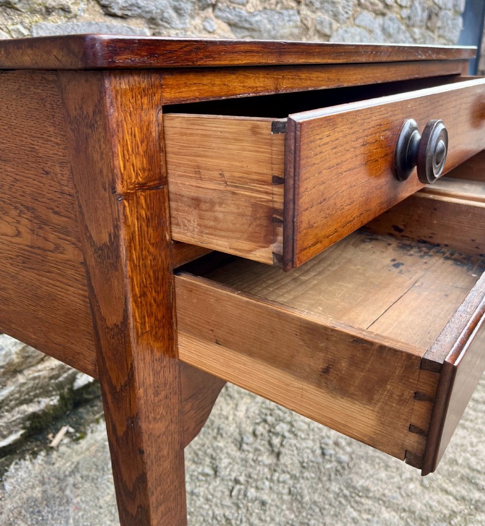Antique Welsh Oak Side Table View IX