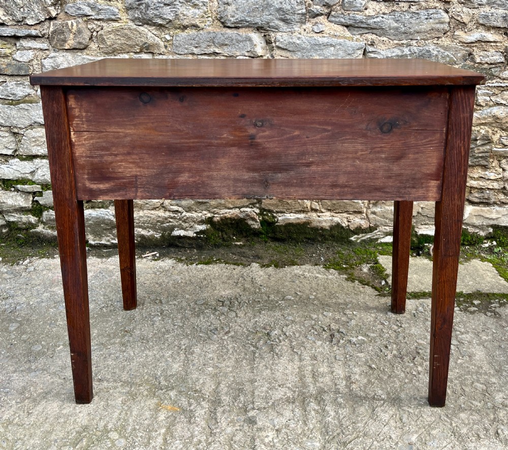 Antique Welsh Oak Side Table View X