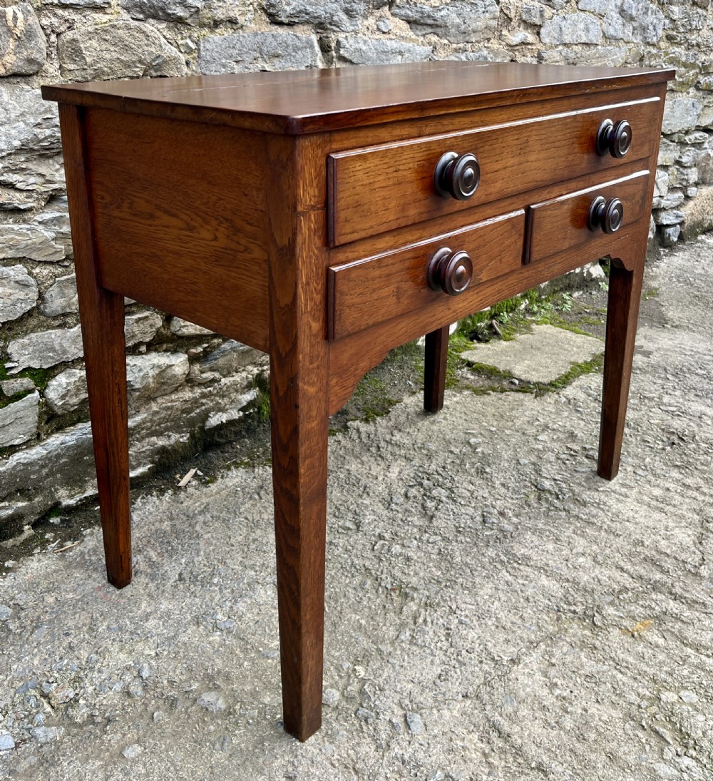 Antique Welsh Oak Side Table View XI