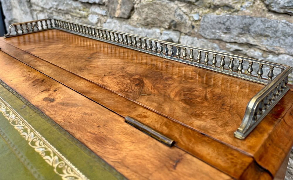 Victorian Burr Walnut Davenport View VIII
