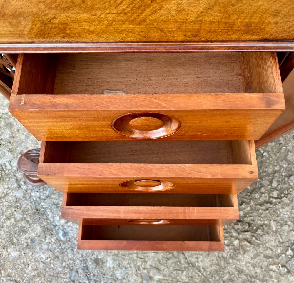 Victorian Burr Walnut Davenport View IX