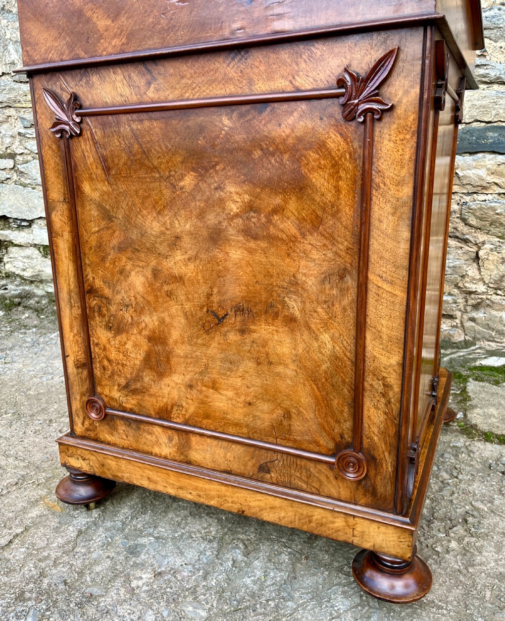 Victorian Burr Walnut Davenport View XI