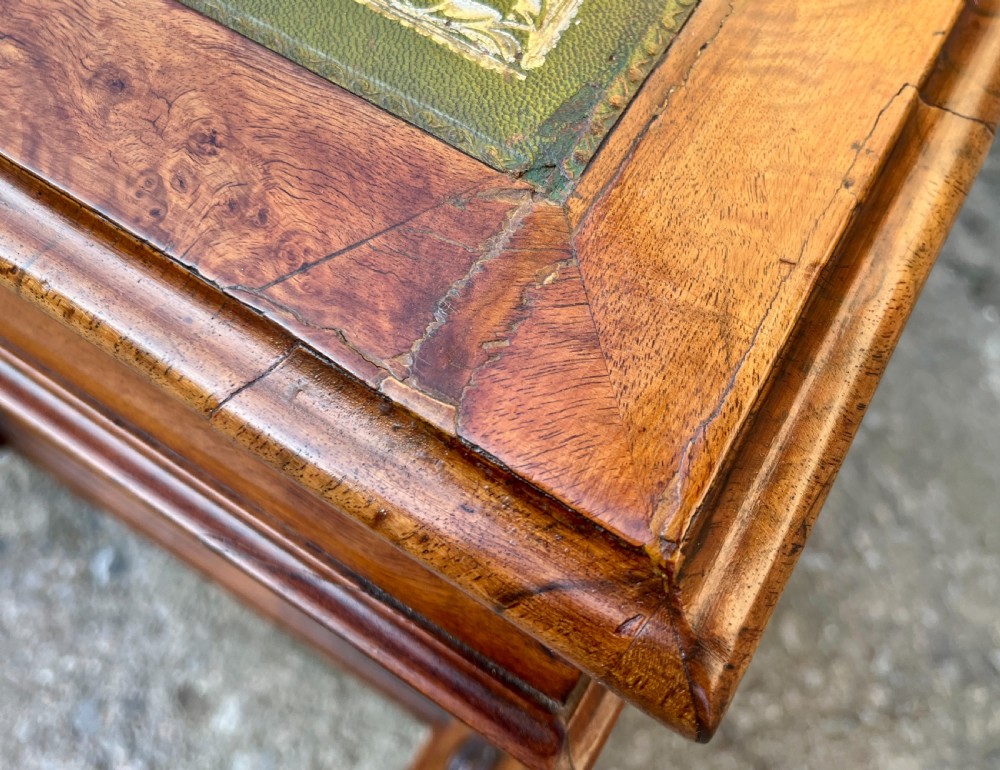 Victorian Burr Walnut Davenport View XIV