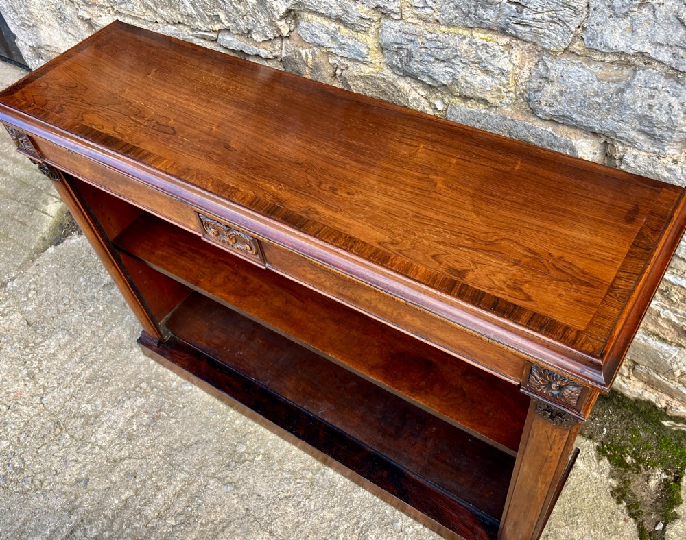 Victorian Rosewood Open Bookcase View VII