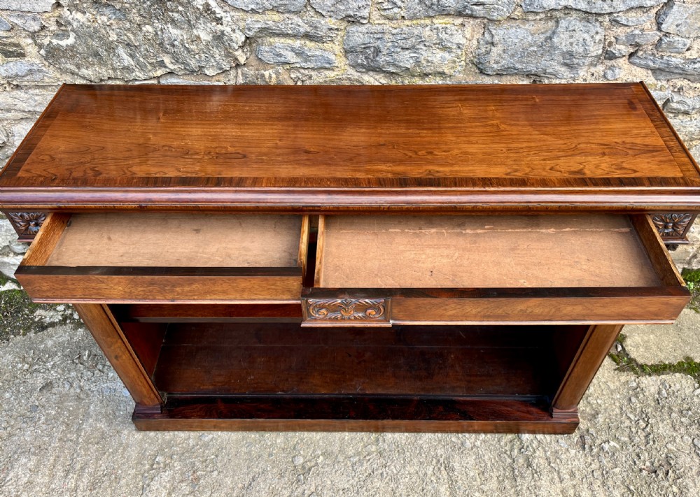 Victorian Rosewood Open Bookcase View VIII