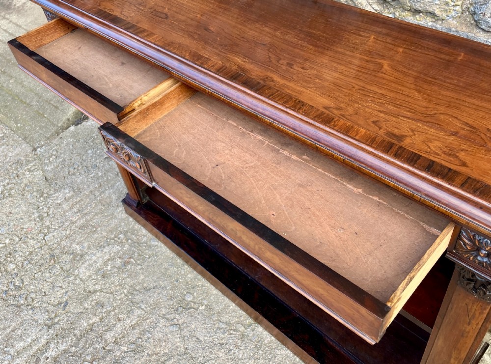 Victorian Rosewood Open Bookcase View IX