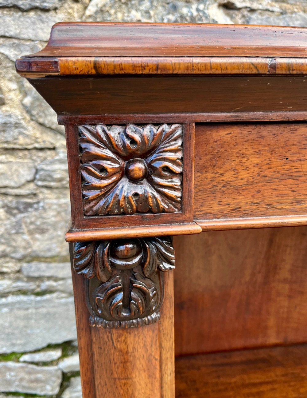 Victorian Rosewood Open Bookcase View X