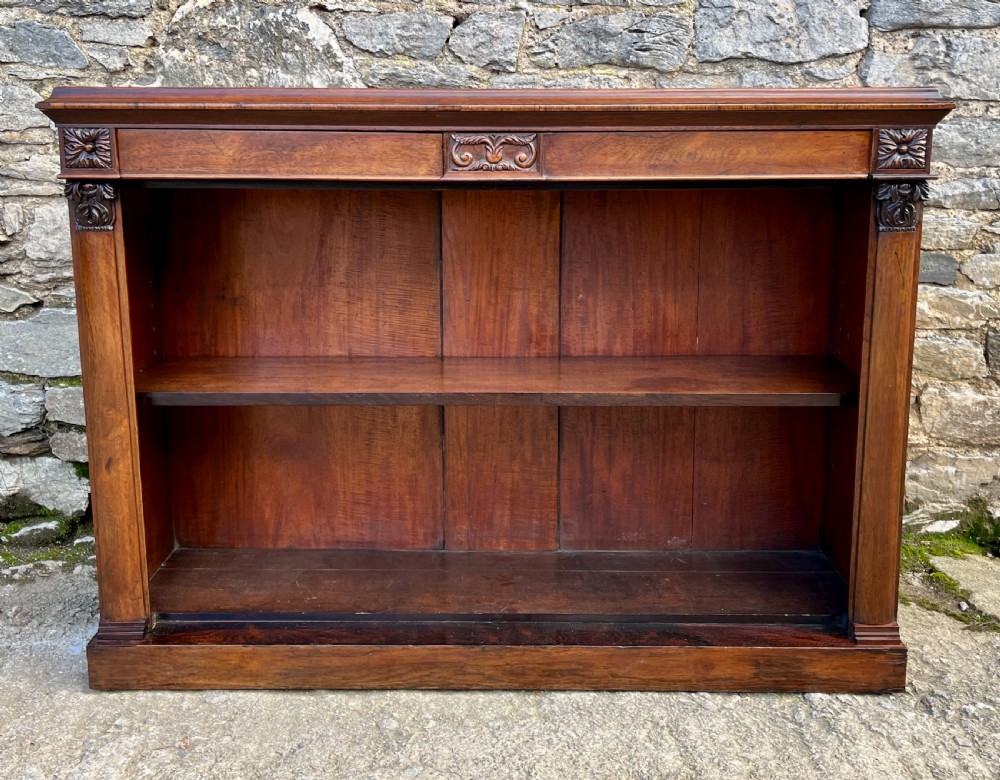Victorian Rosewood Open Bookcase View XIII