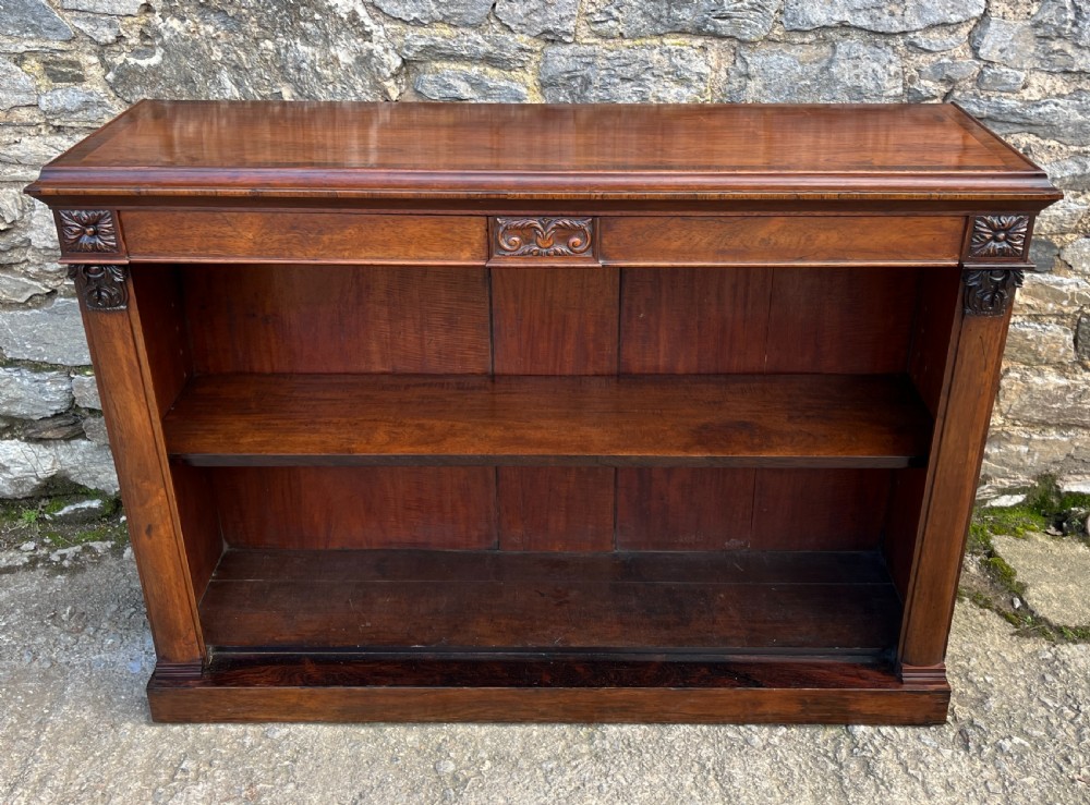 Victorian Rosewood Open Bookcase View XIV
