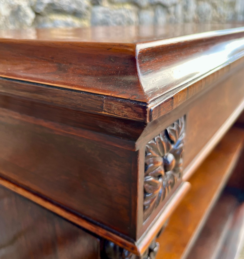 Victorian Rosewood Open Bookcase View XV
