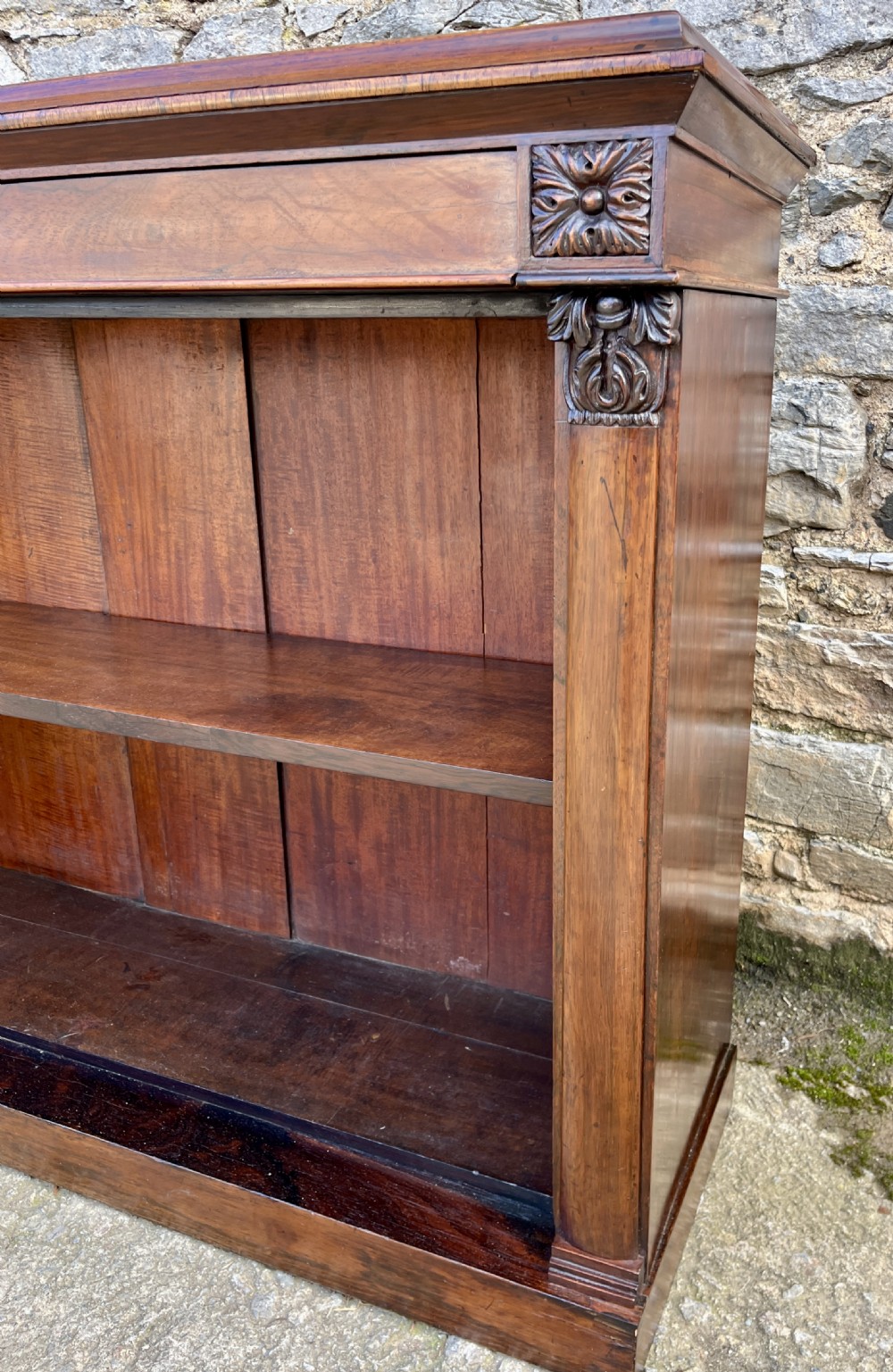 Victorian Rosewood Open Bookcase View XVII
