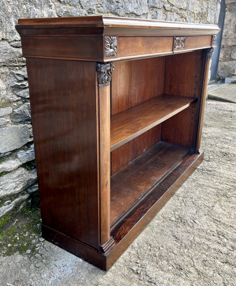 Victorian Rosewood Open Bookcase View XVIII