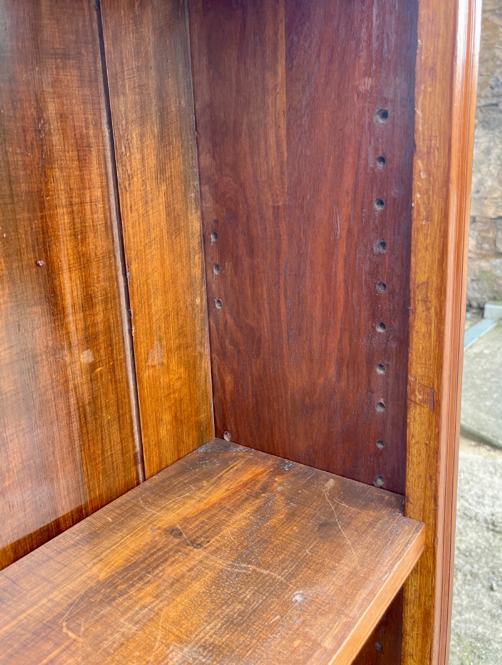 Large Edwardian Open Bookcase View VII