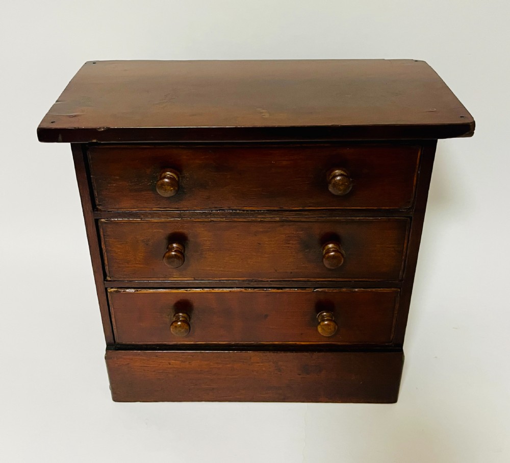 Victorian Mahogany Apprentice Chest of Drawers View II