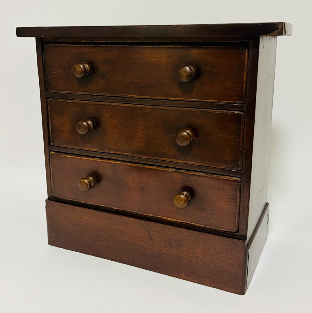 Victorian Mahogany Apprentice Chest of Drawers View III