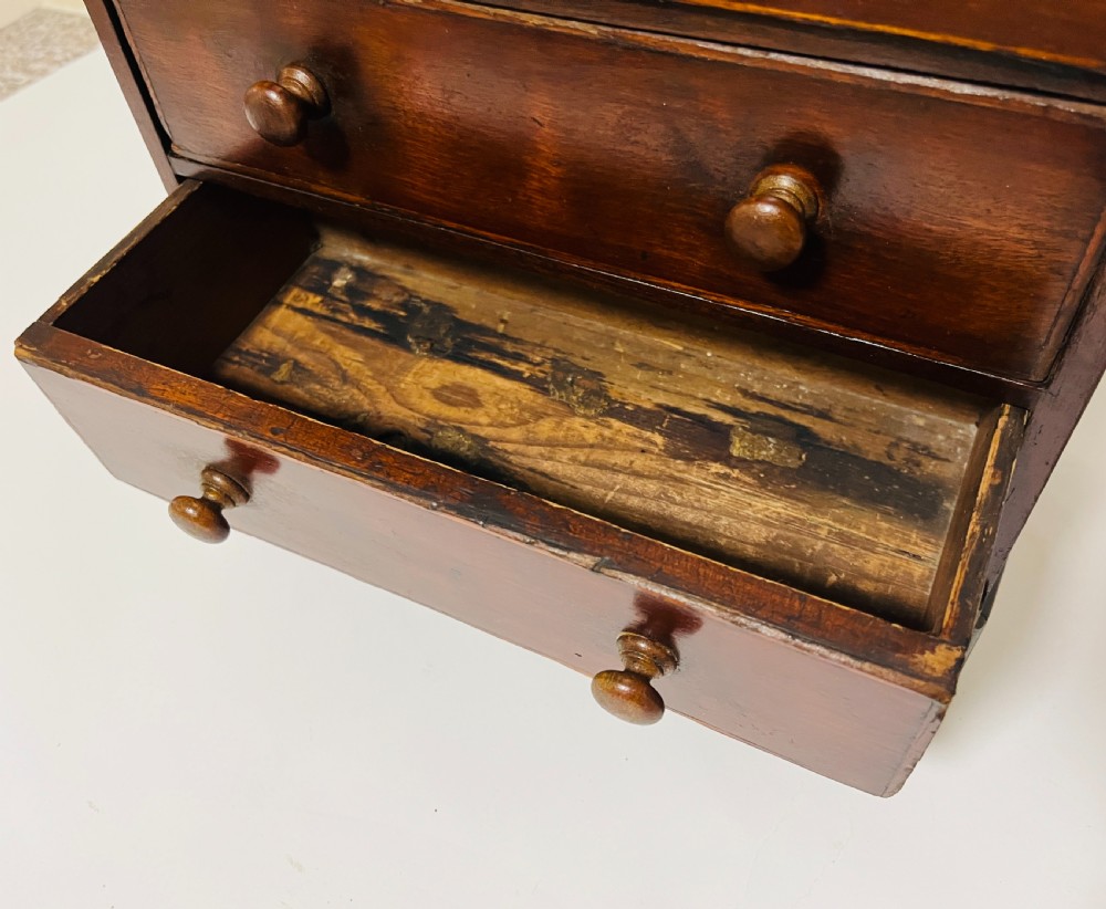 Victorian Mahogany Apprentice Chest of Drawers View VI