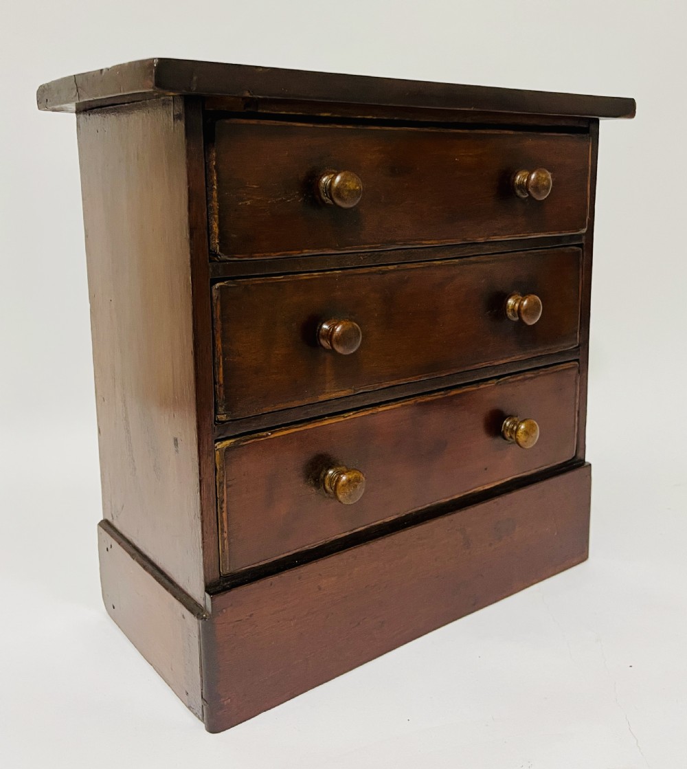 Victorian Mahogany Apprentice Chest of Drawers View XII
