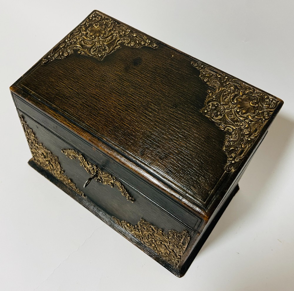 Antique Leather Stationery Box View II