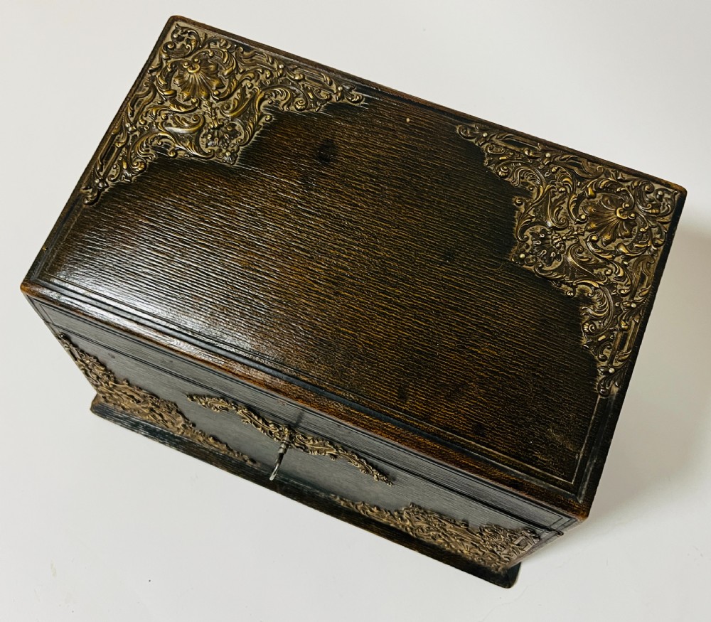 Antique Leather Stationery Box View X