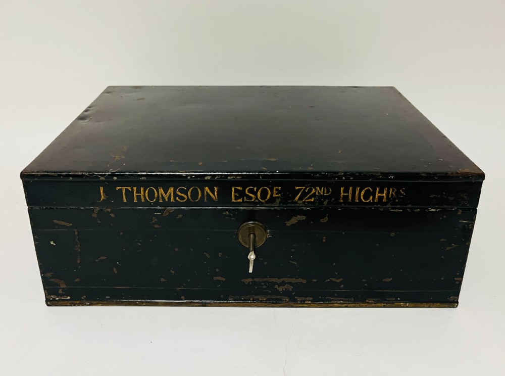 Antique Military Document Box