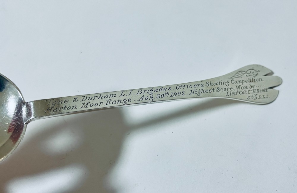 Antique Silver Trefid Spoon View II