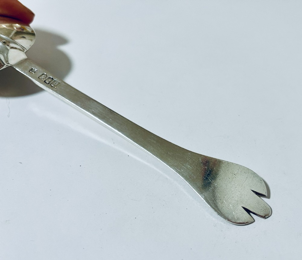 Antique Silver Trefid Spoon View V