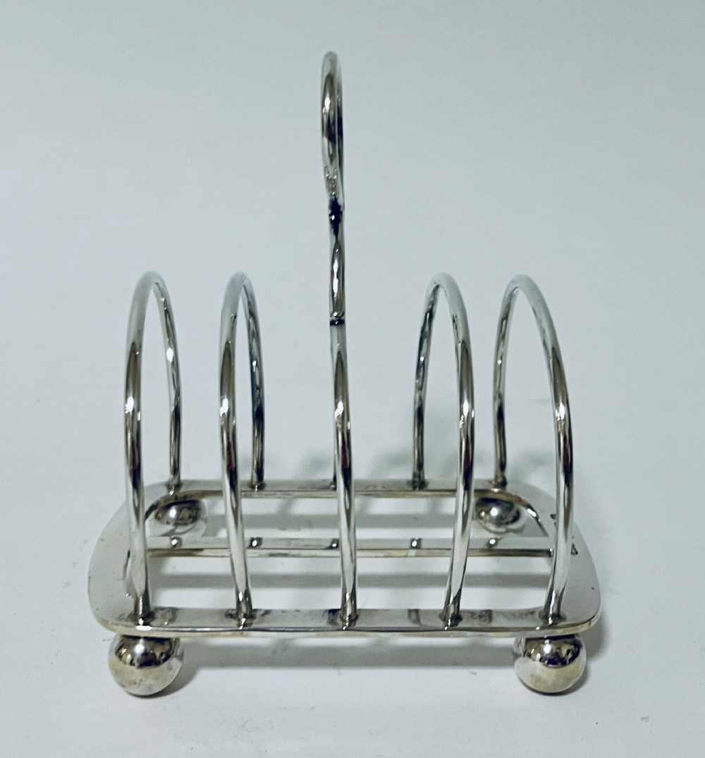 Antique Silver Toast Rack