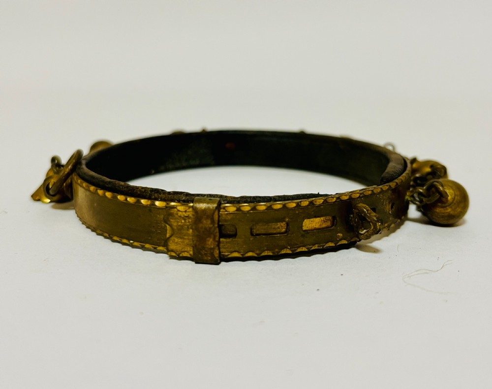 Rare Victorian Gilt Dog Collar View V
