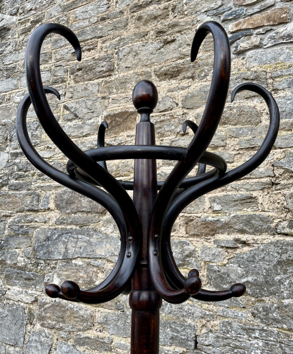 Large Antique Bentwood Hat and Coat Stand View III